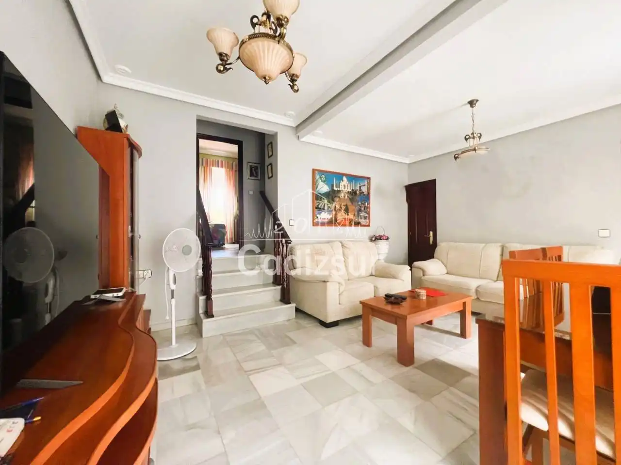 Sala de estar de Piso en venta en Cádiz con Balcón