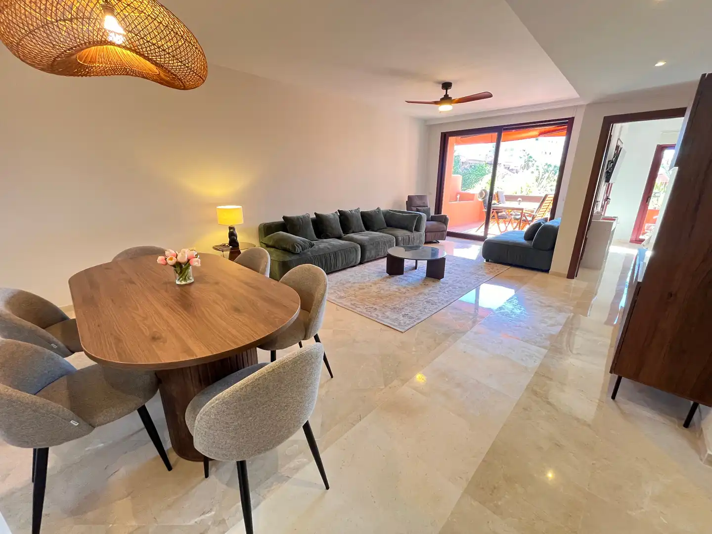 Living room of Attic for rent in Marbella  with Air Conditioner, Heating and Terrace