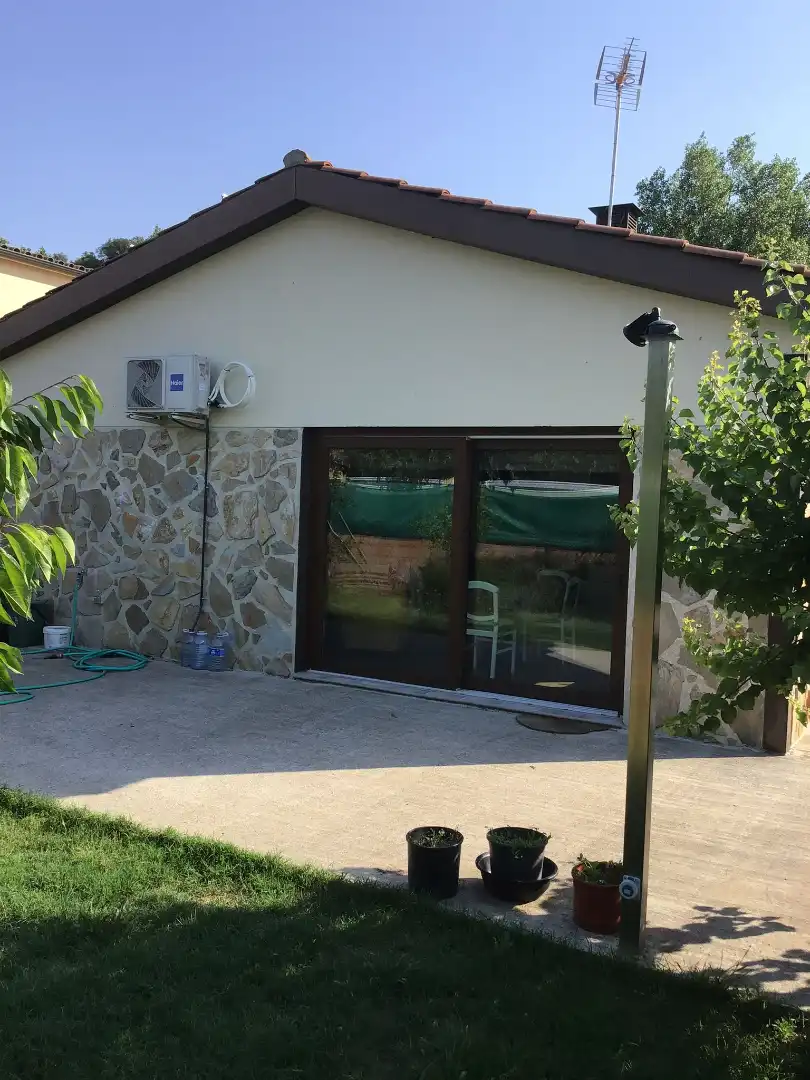 Terraza de Casa o chalet en venta en Santa Coloma de Farners con Aire acondicionado, Calefacción y Jardín privado