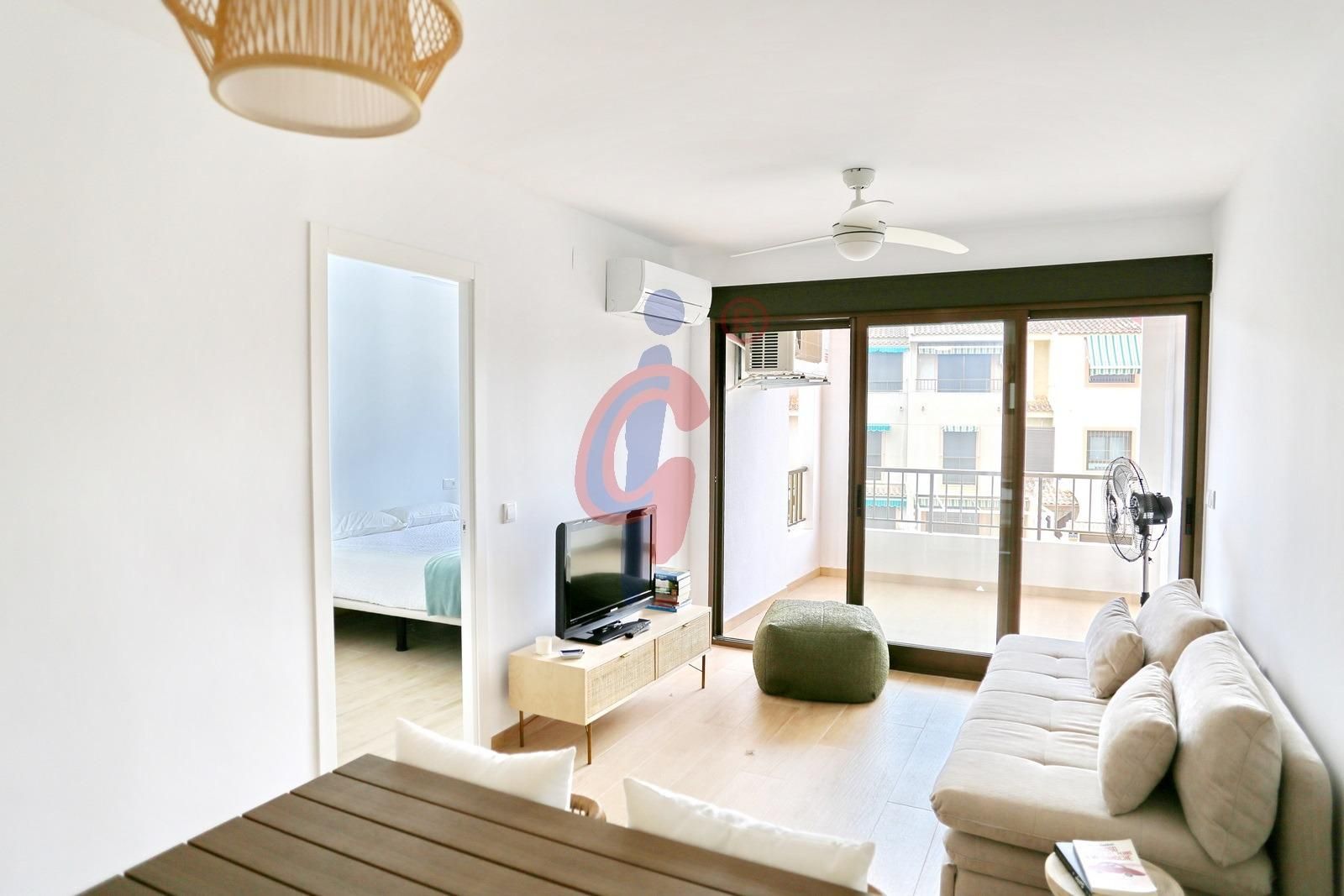 Living room of Apartment to rent in Guardamar del Segura  with Air Conditioner, Terrace and Community pool