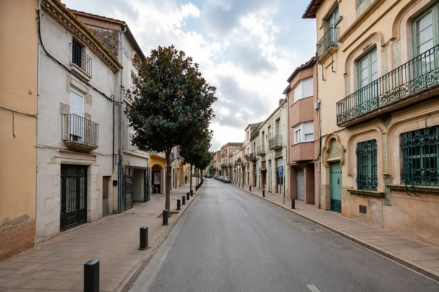 Exterior view of Flat for sale in Sarrià de Ter  with Air Conditioner, Heating and Furnished