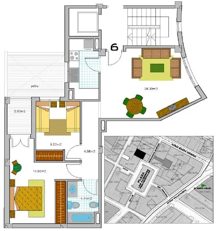 Apartments for sale in Badajoz  with Air Conditioner, Heating and Parquet flooring