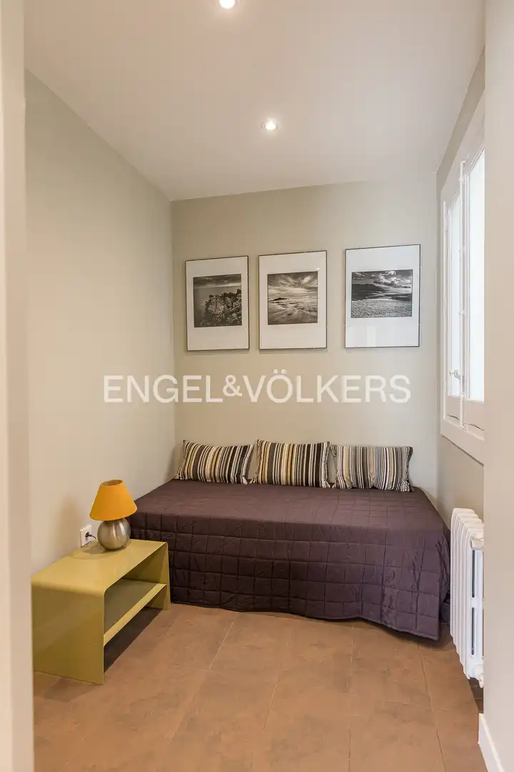 Wohnzimmer von Wohnung zur Miete in Madrid mit Klimaanlage, Heizung und Parkett