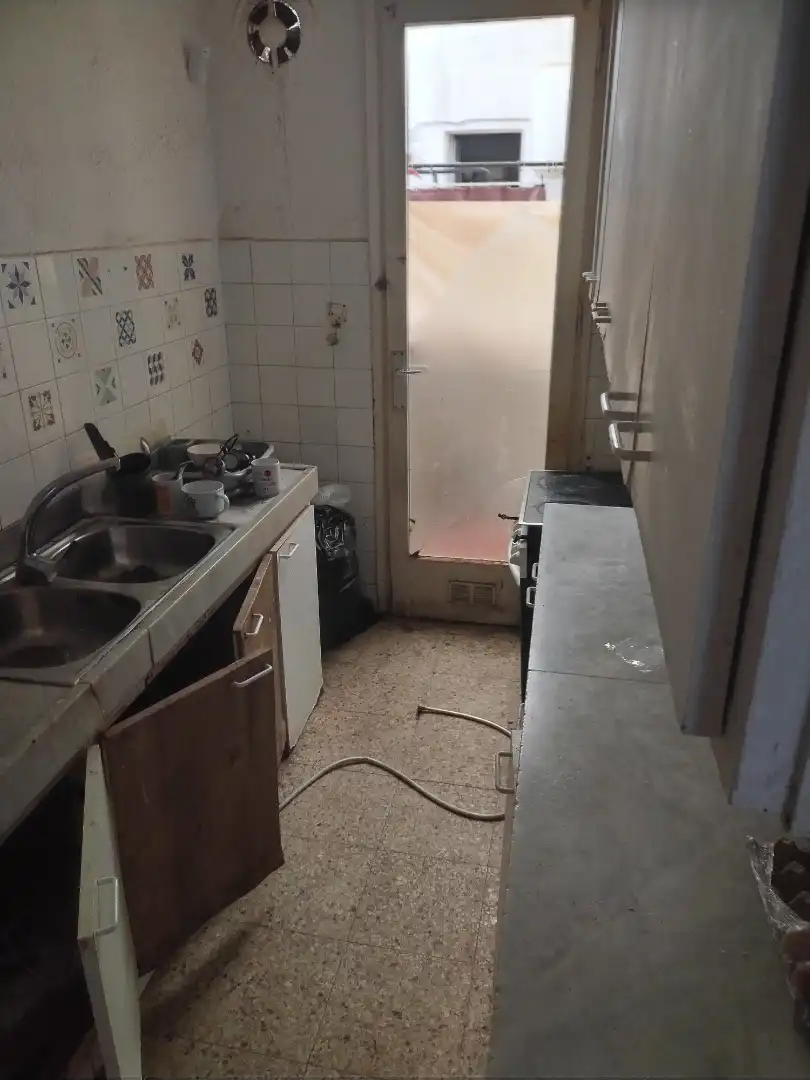 Kitchen of Flat for sale in Terrassa  with Balcony