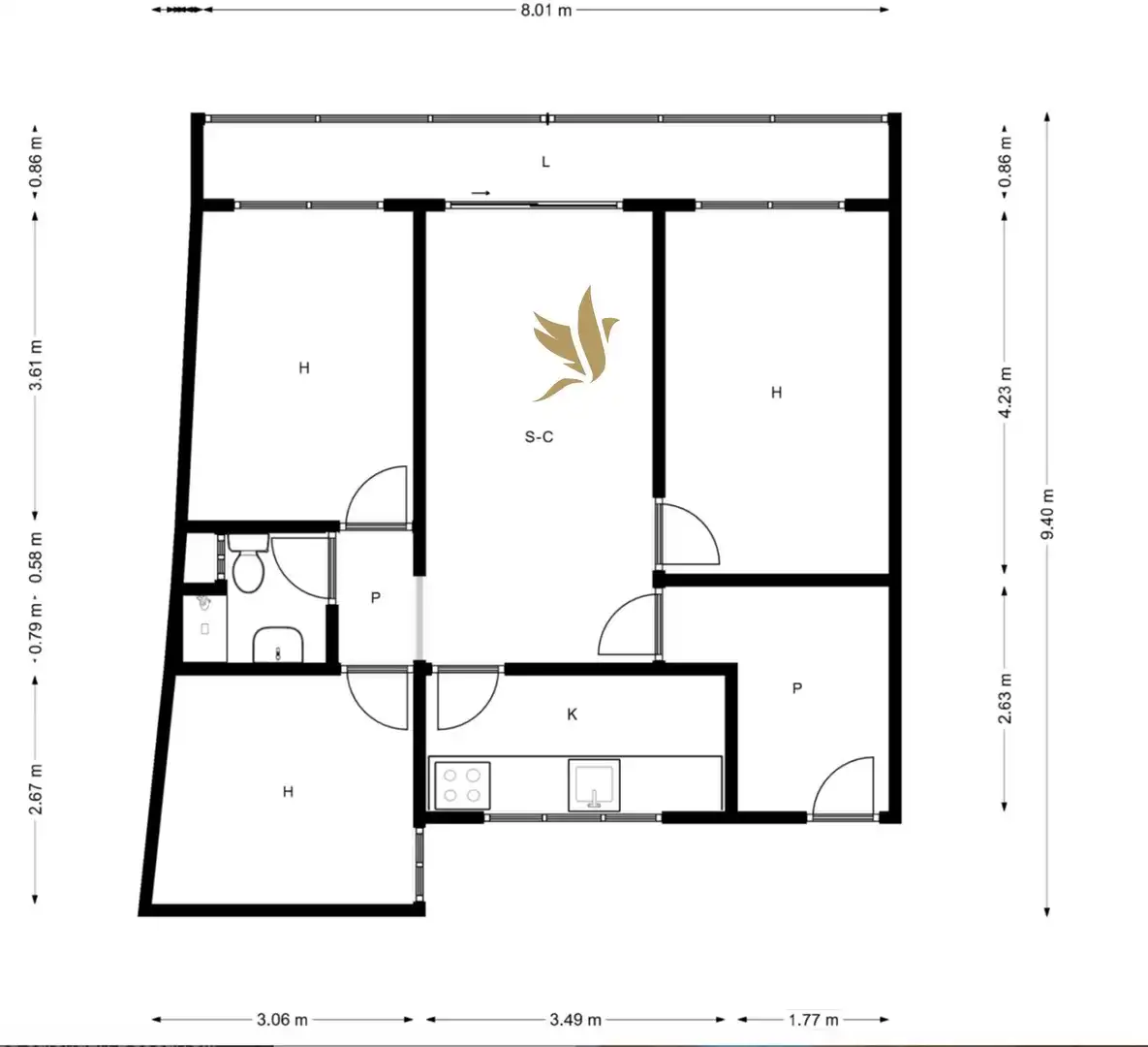 Flat for sale in Badalona