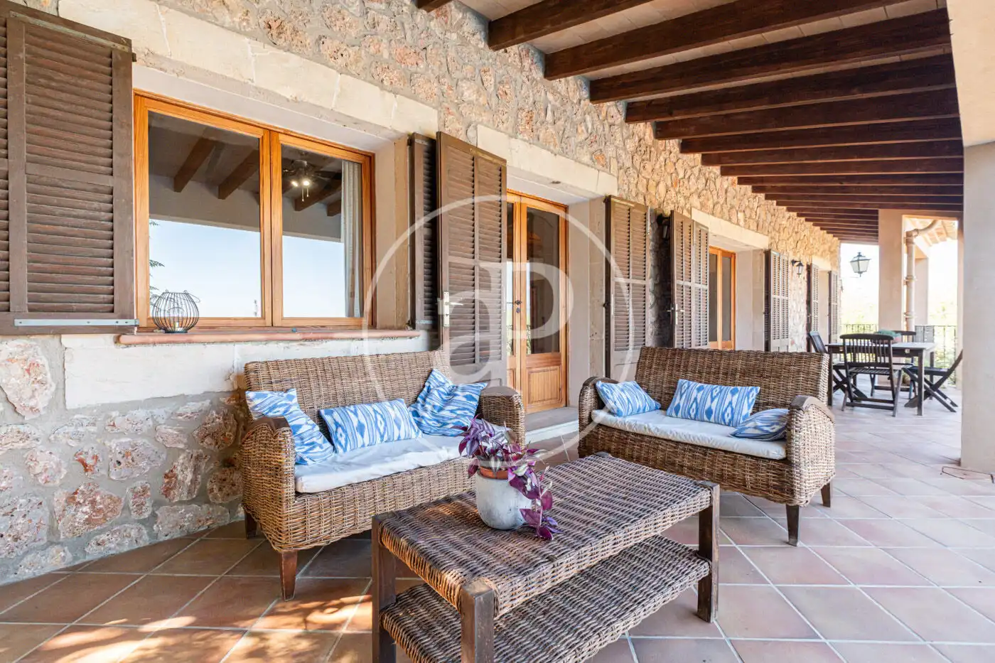 Terraza de Casa o chalet de alquiler en Santa Eugènia con Calefacción, Jardín privado y Terraza