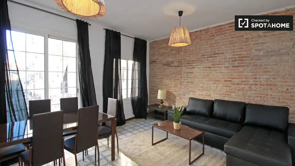 Flat with terrace to rent in Sants - Montjuïc