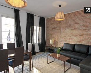 Living room of Flat to rent in  Barcelona Capital  with Air Conditioner, Heating and Furnished