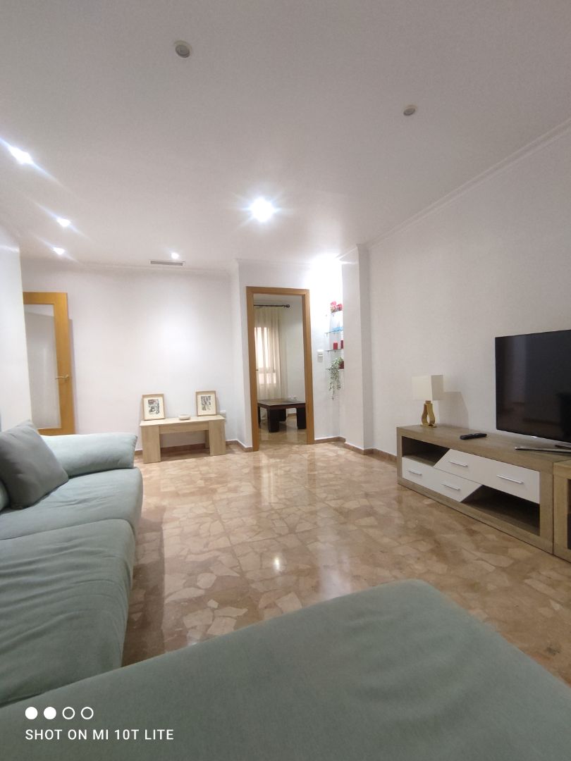 Sala d'estar de Pis en venda en Elche / Elx amb Aire condicionat, Moblat i Forn