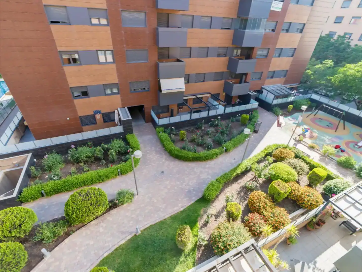 Terraza de Piso de alquiler en Granada con Aire acondicionado, Jardín privado y Parquet