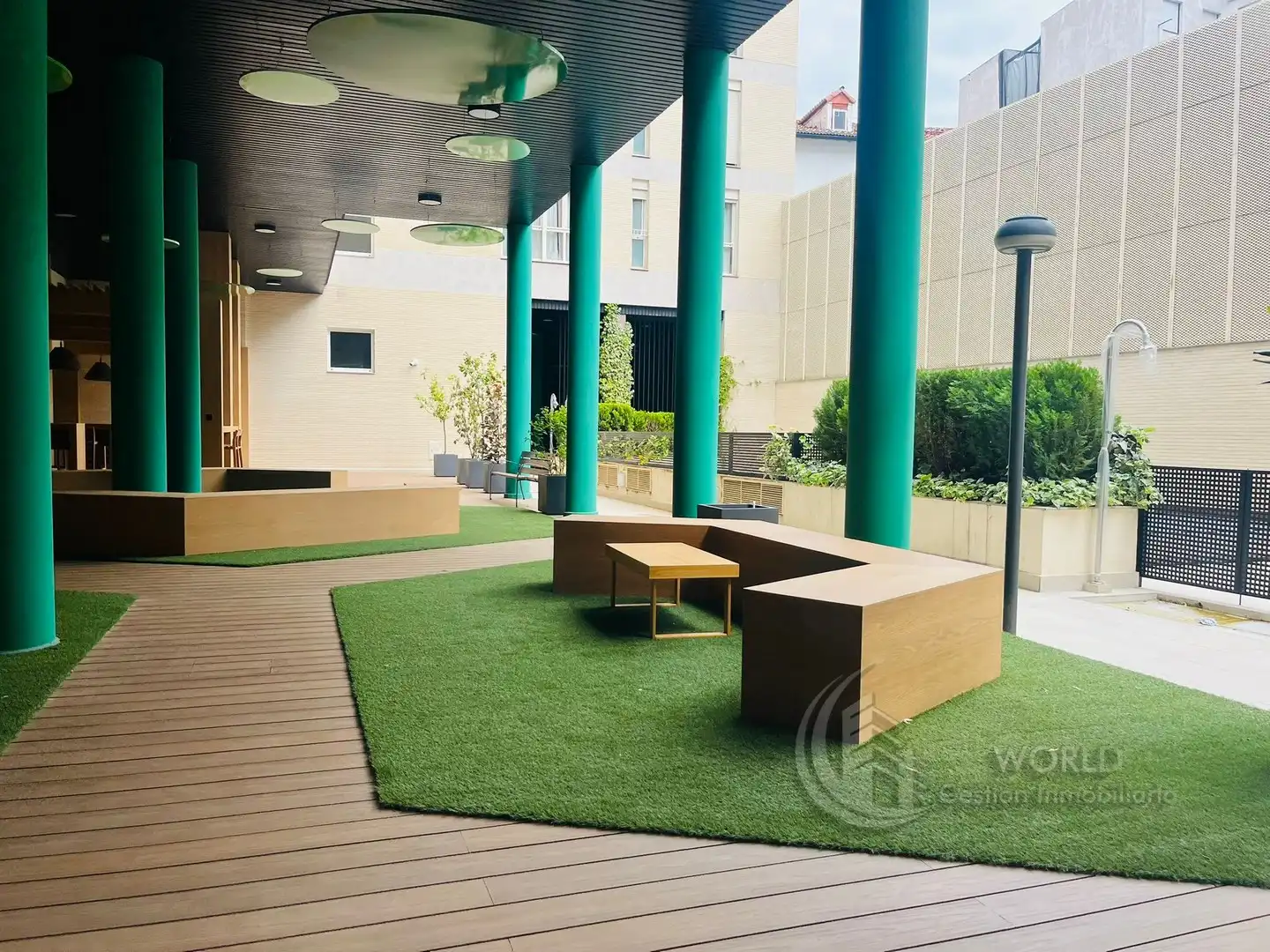 Terraza de Dúplex de alquiler en Madrid con Aire acondicionado, Calefacción y Amueblado