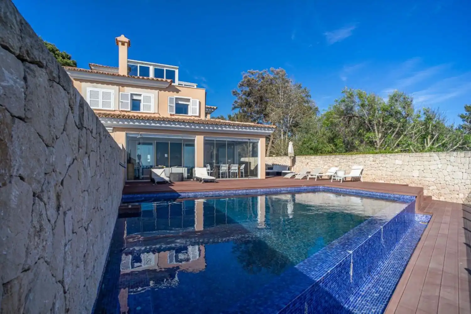 Swimming pool of Houses for rent in Llucmajor  with Air Conditioner, Heating and Private garden