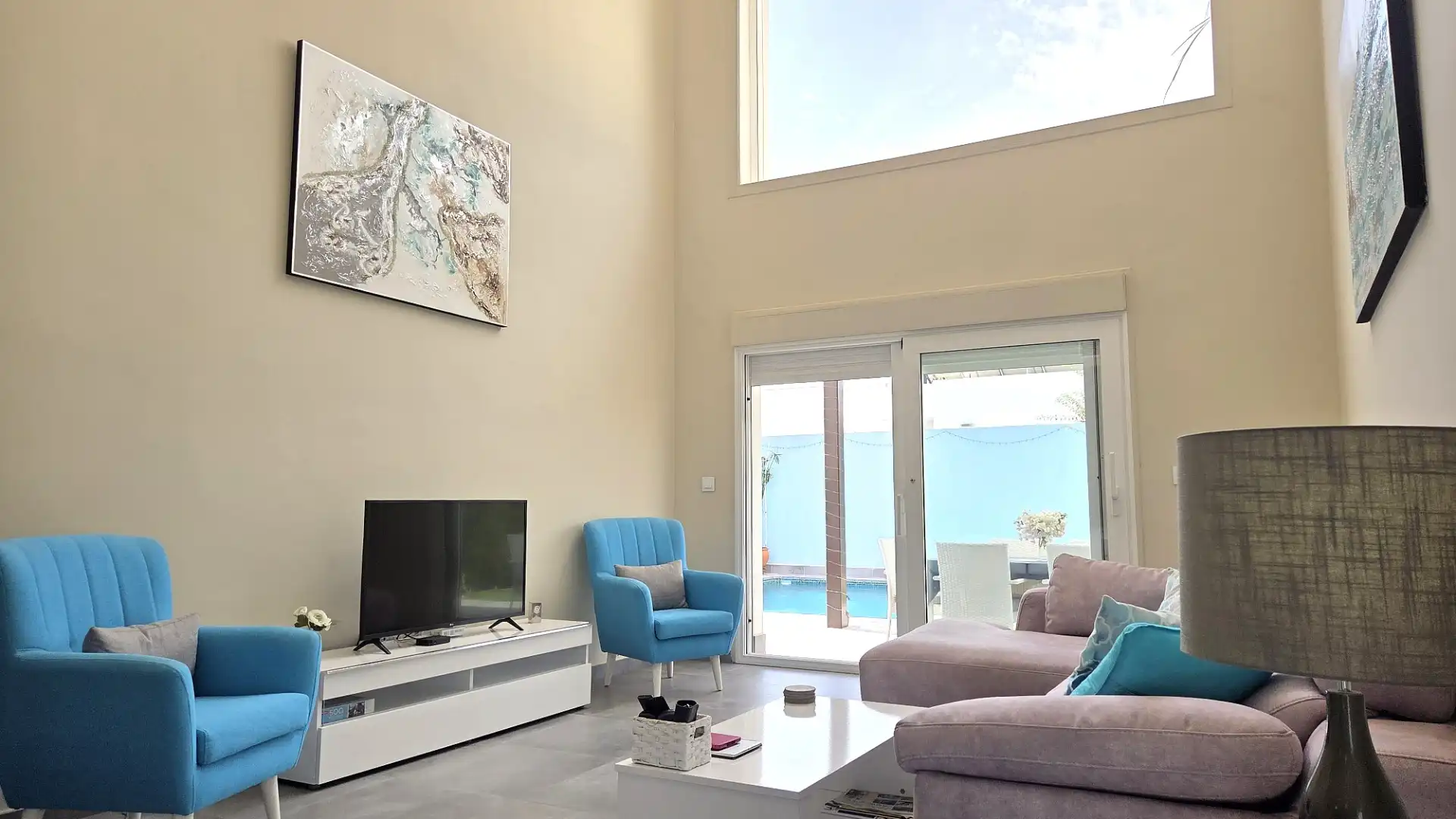 Sala d'estar de Casa o xalet en venda en Cartagena amb Aire condicionat, Jardí privat i Terrassa