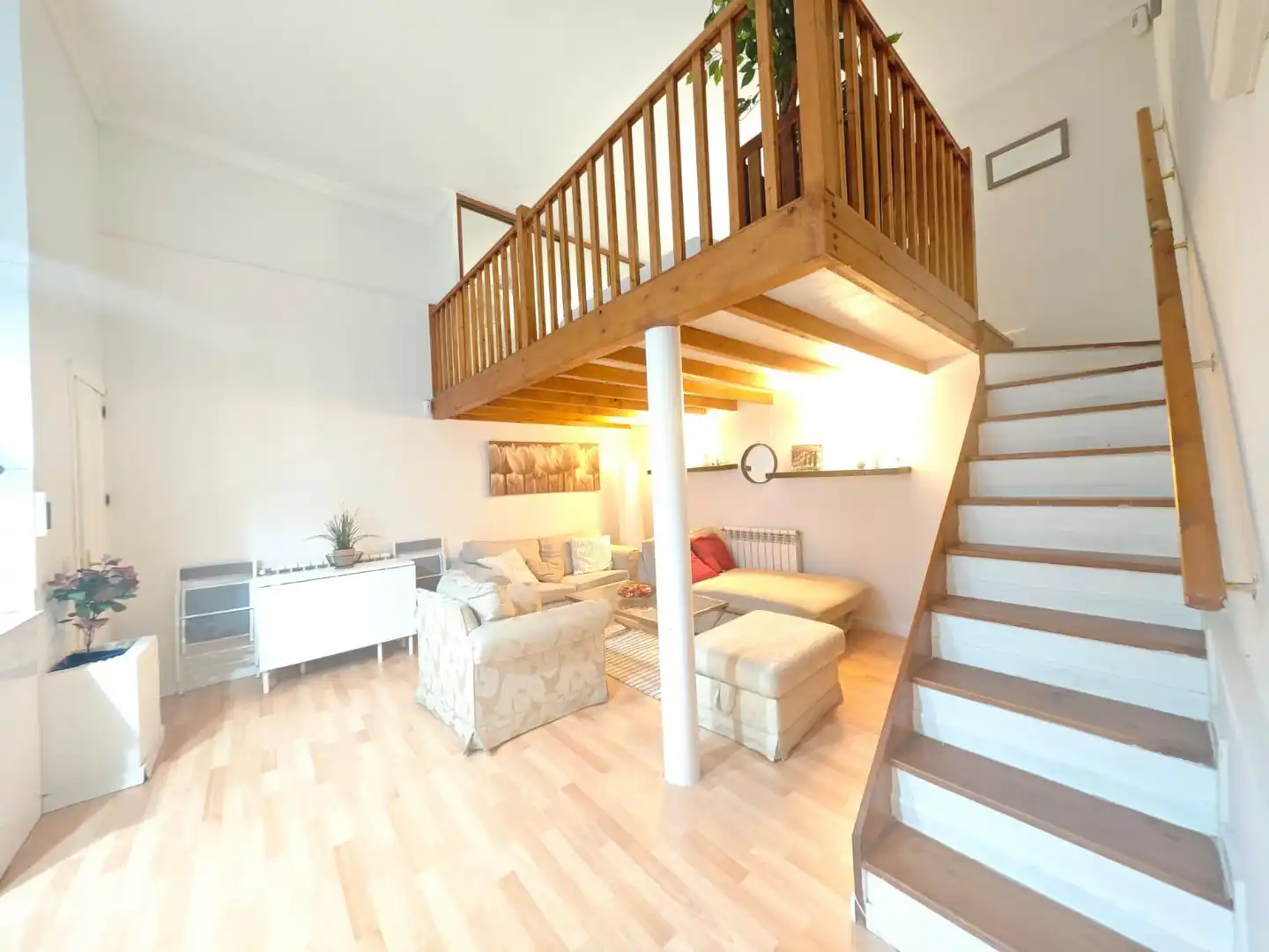 Sala d'estar de Apartament de lloguer en Madrid amb Calefacció