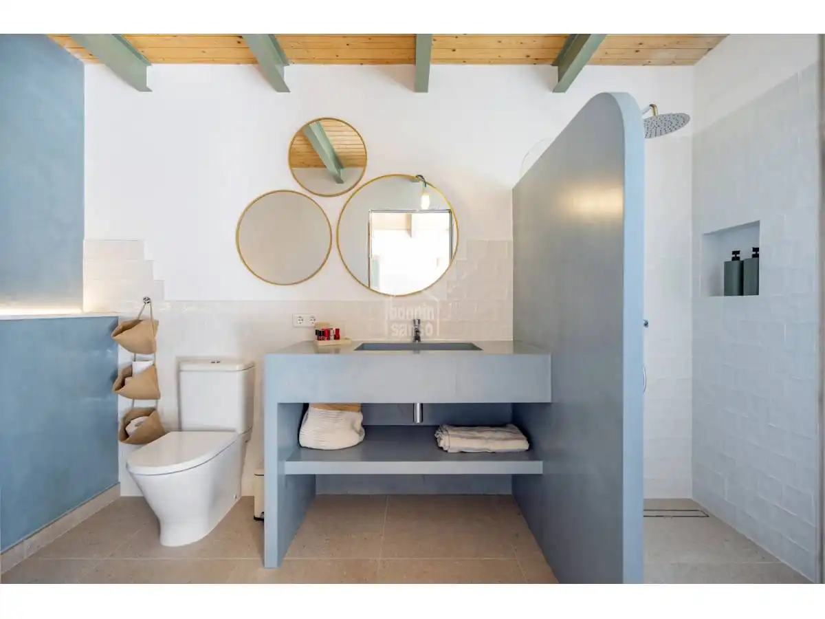 Baño de Casa o chalet en venta en Sant Lluís con Jardín privado, Terraza y Piscina
