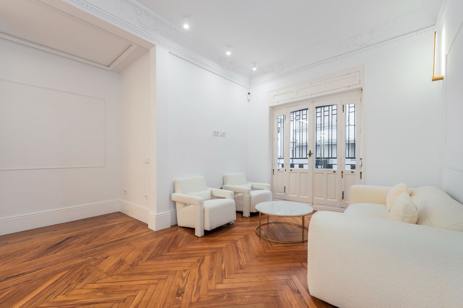 Sala de estar de Piso en venta en  Madrid Capital con Aire acondicionado, Calefacción y Amueblado
