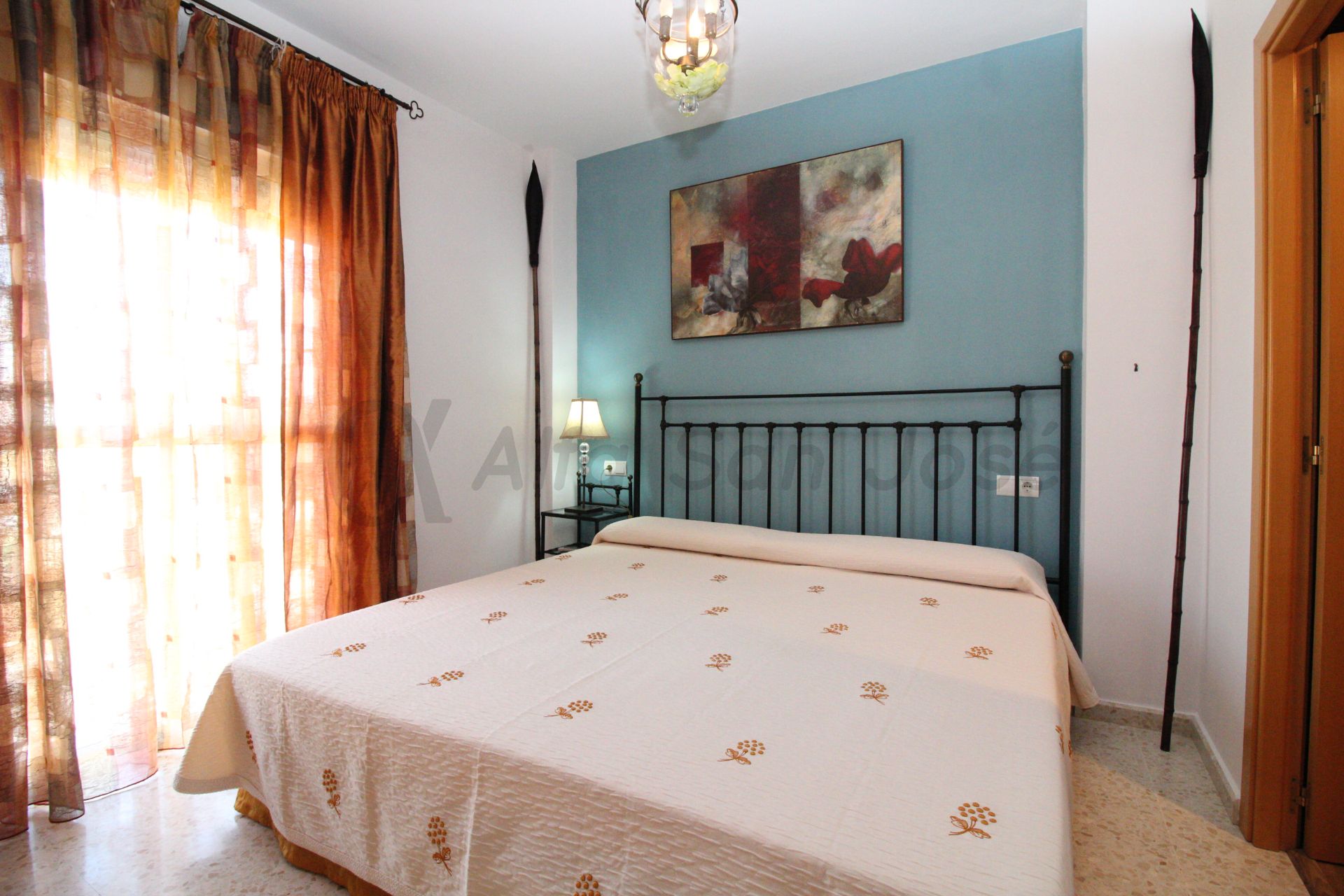 Schlafzimmer von Einfamilien-Reihenhaus miete in Alcalá del Río mit Klimaanlage und Möbliert