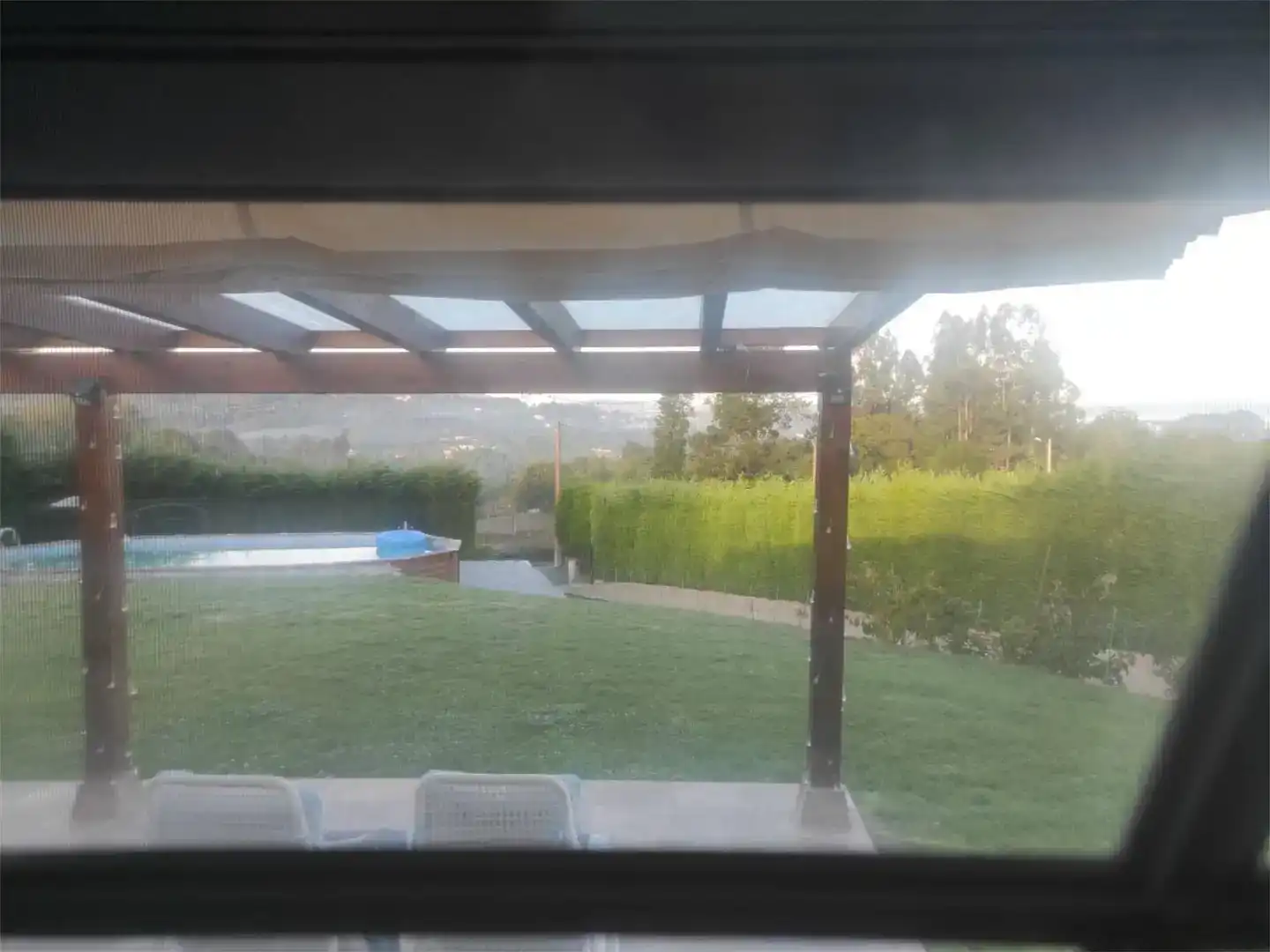 Terrassa de Planta baixa en venda en Cambre  amb Jardí privat, Piscina i Moblat
