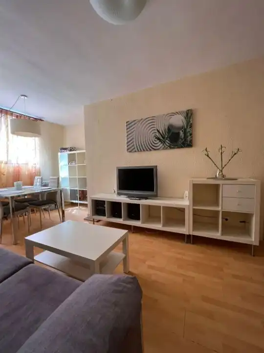 Living room of Flat for sale in Valencia  with Heating, Terrace and Furnished