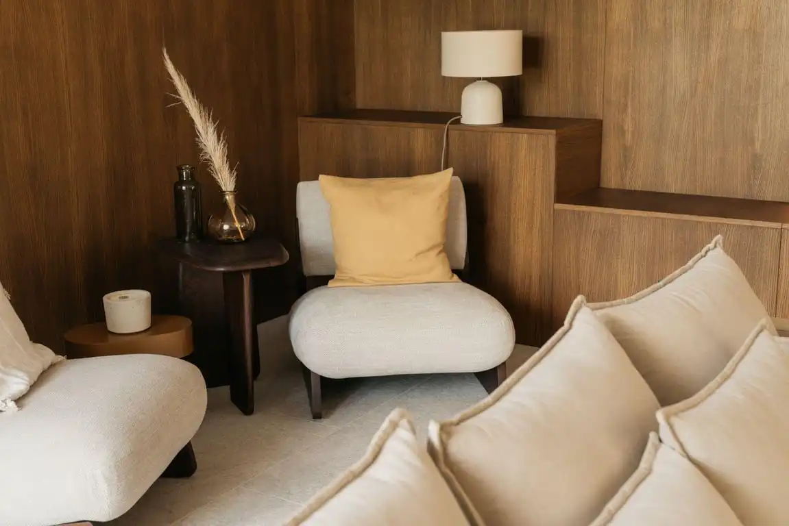 Sala de estar de Casa o chalet en venta en Benitachell / El Poble Nou de Benitatxell con Aire acondicionado, Jardín privado y Terraza