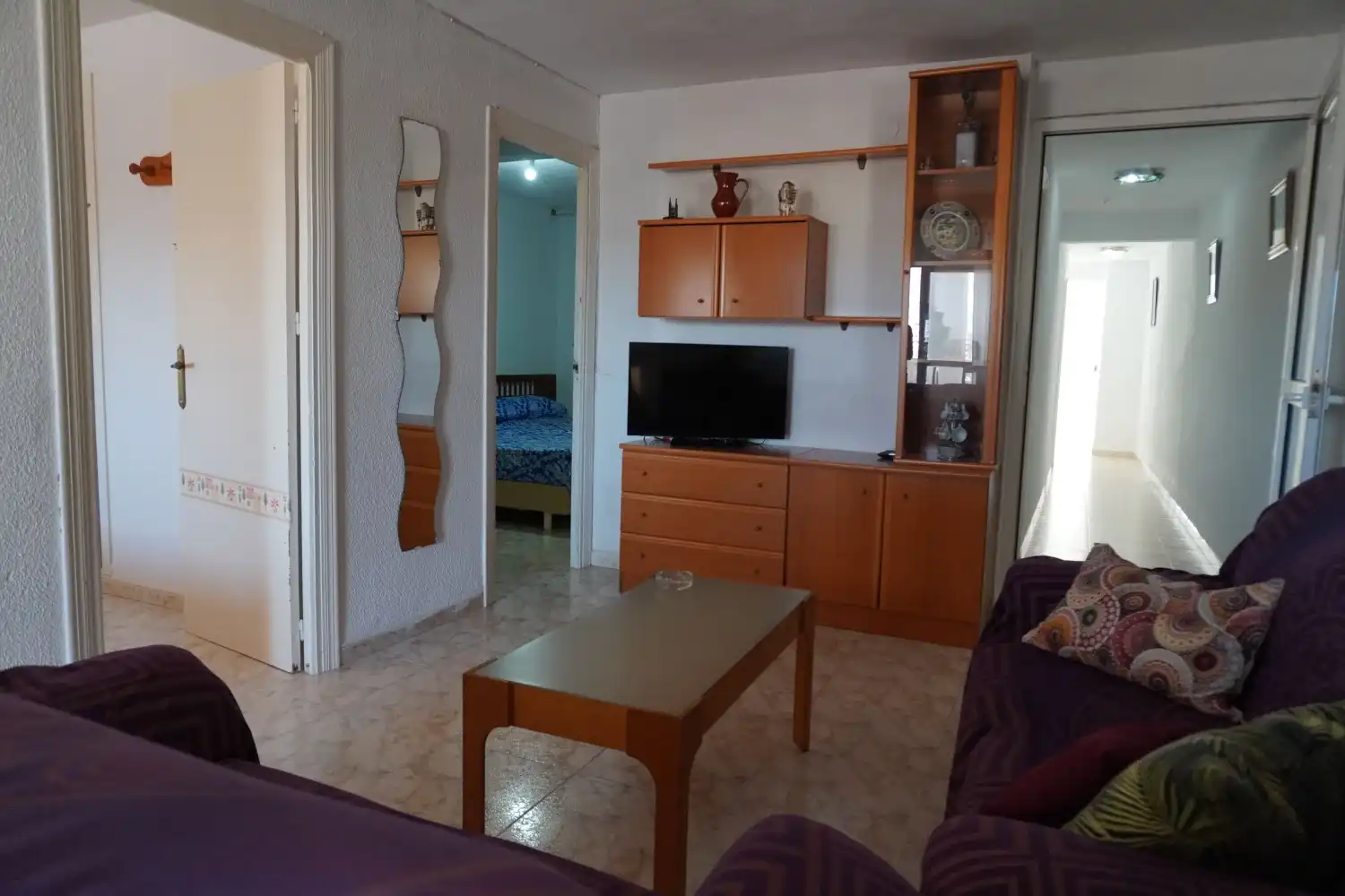 Sala de estar de Apartamento en venta en Mazarrón con Terraza, Amueblado y Horno