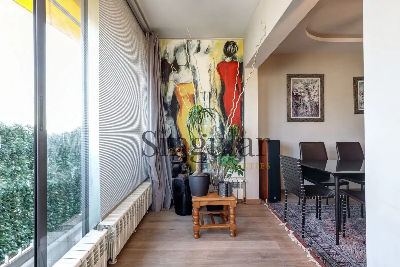 Sala de estar de Ático de alquiler en Barcelona con Aire acondicionado, Calefacción y Jardín privado