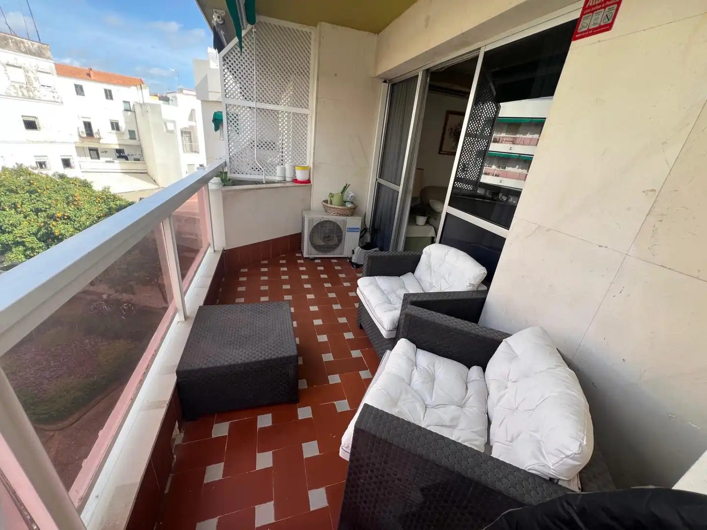 Terraza de Piso de alquiler en Sevilla con Aire acondicionado, Terraza y Amueblado