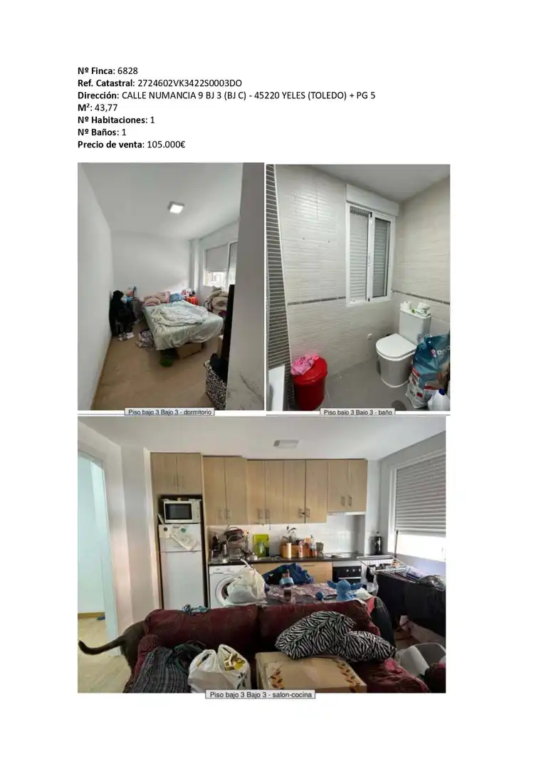 Bedroom of Flat for sale in Yeles  with Heating