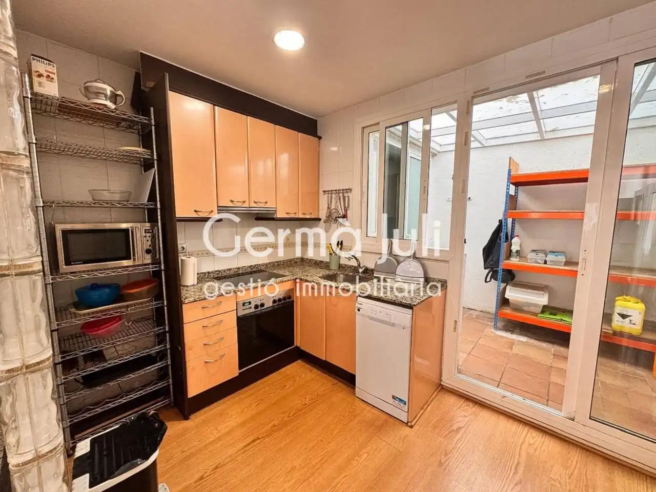 Cocina de Casa o chalet en venta en Badalona con Aire acondicionado, Calefacción y Parquet