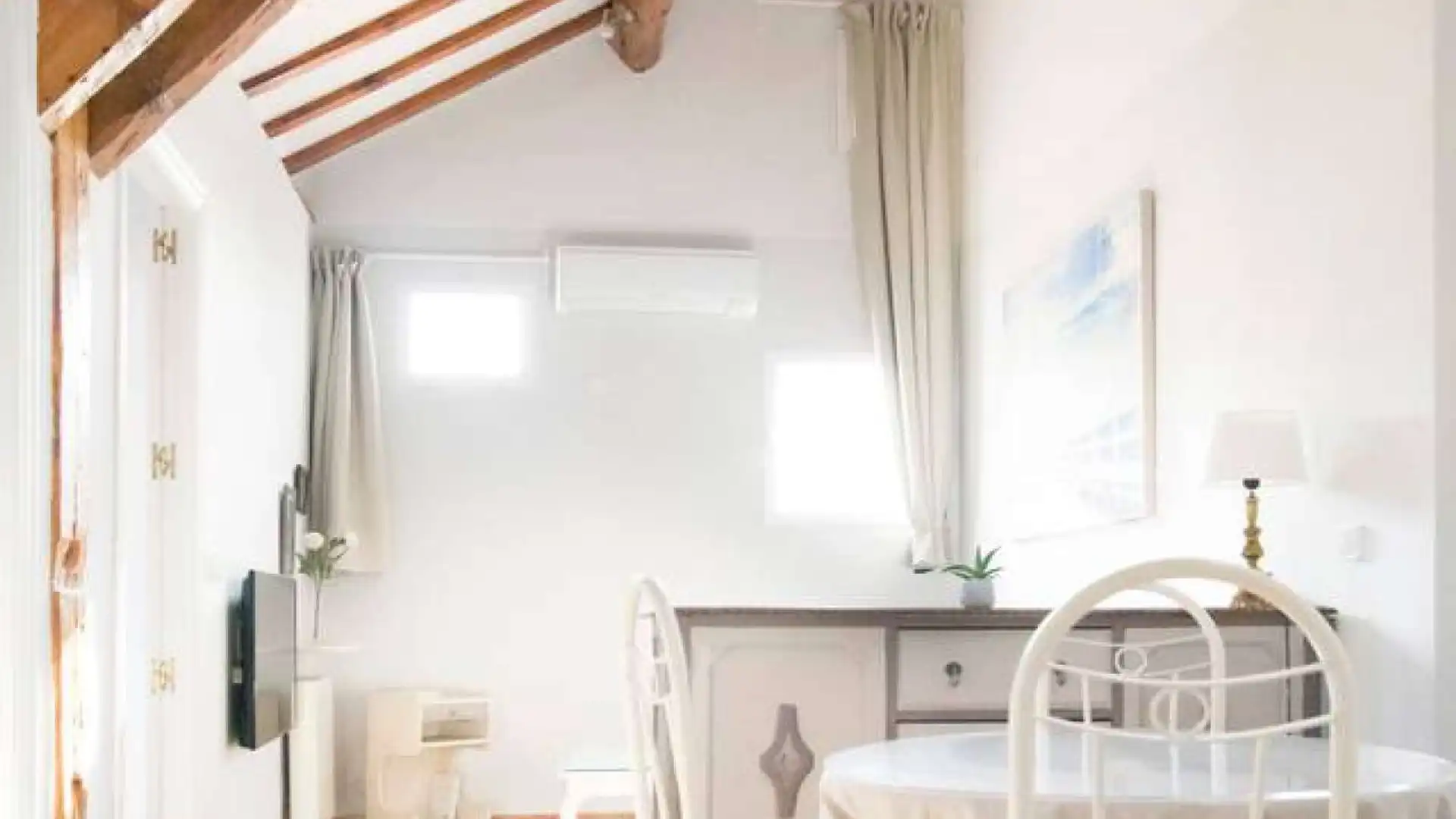 Schlafzimmer von Wohnung zur untervermieten in  Madrid Capital mit Klimaanlage, Heizung und Terrasse