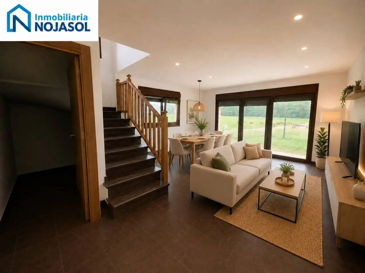 Sala de estar de Casa adosada en venta en Ruesga con Calefacción y Jardín privado