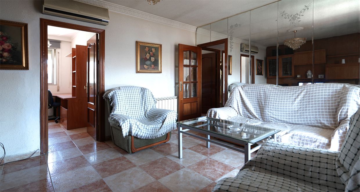 Sala de estar de Piso en venta en  Madrid Capital con Aire acondicionado, Calefacción y Terraza