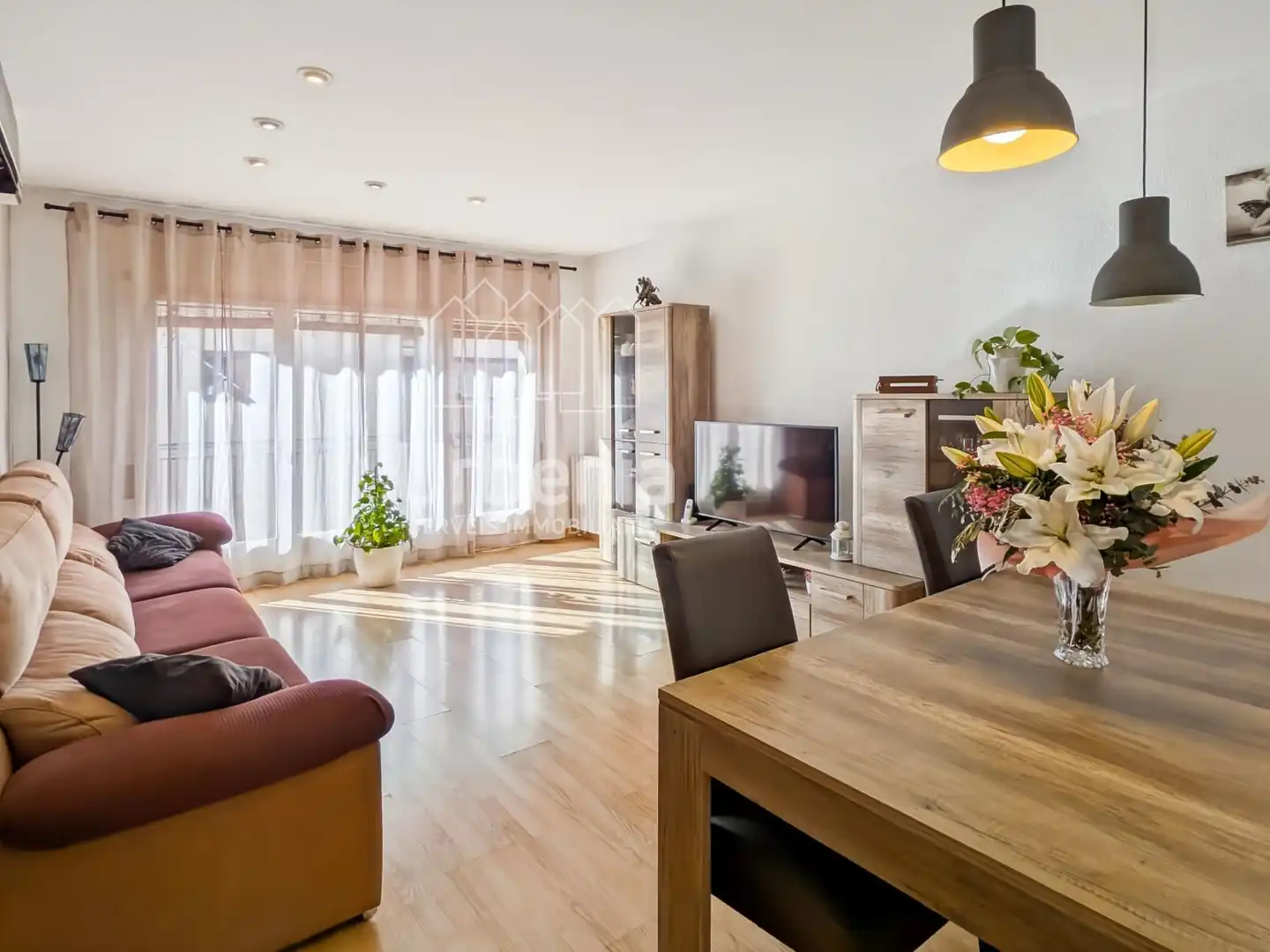 Living room of Flat for sale in Caldes de Montbui  with Air Conditioner, Heating and Terrace