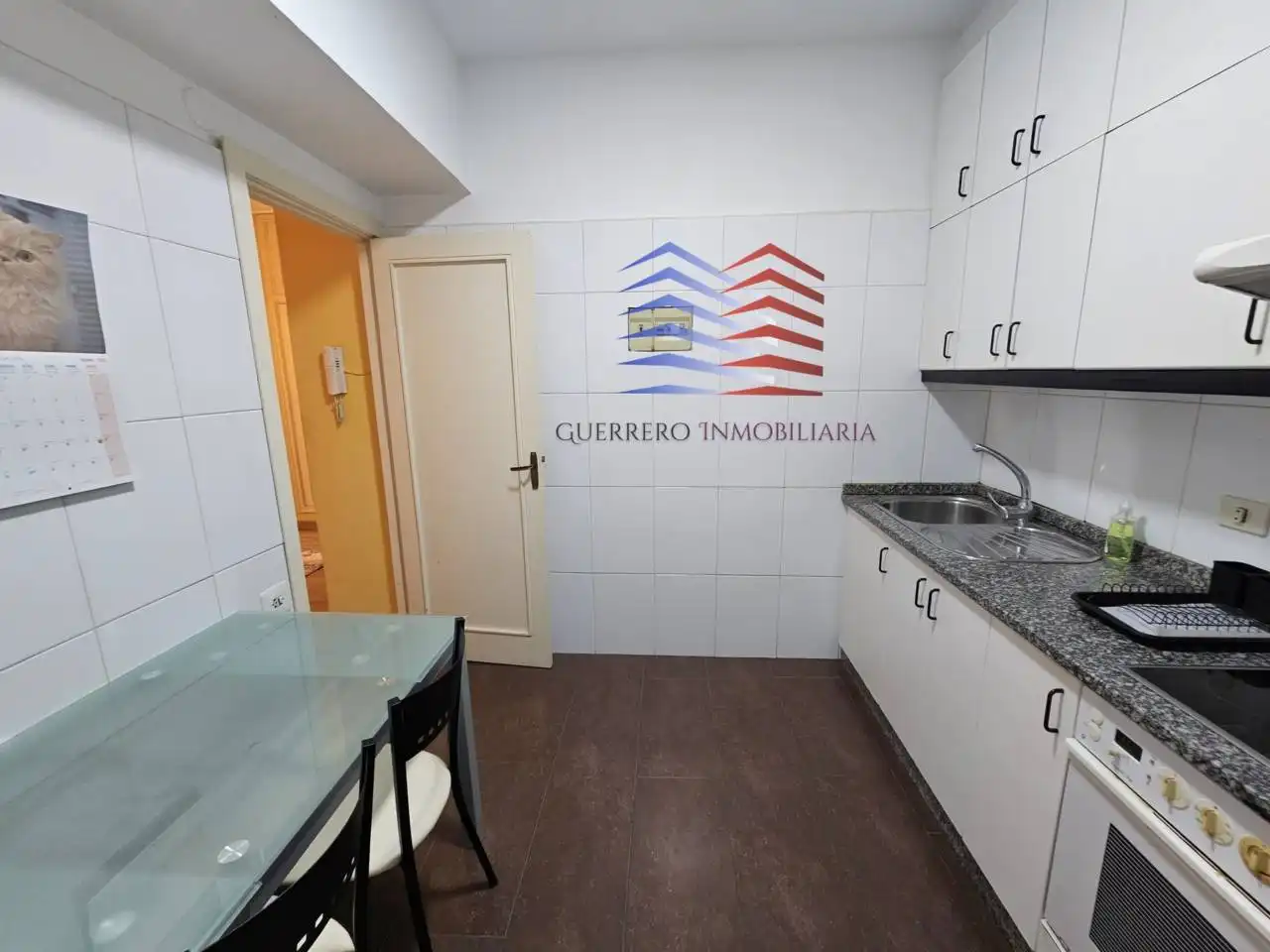 Kitchen of Flat for rent in Ourense Capital   with Heating, Furnished and Balcony