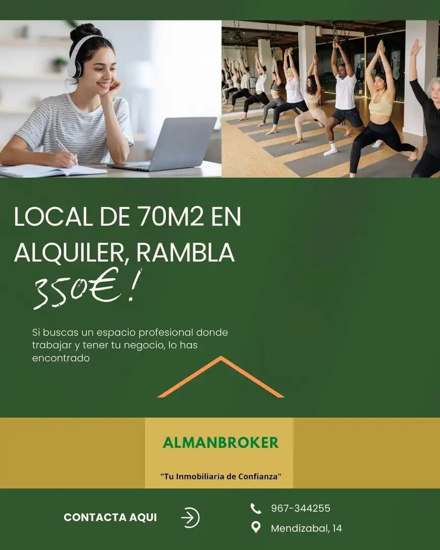 Local commercial à louer à Calle RAMBLA MANCHA 34