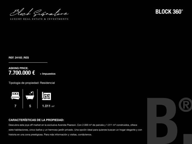 Casa-chalet en Venta en Pearson en Pedralbes