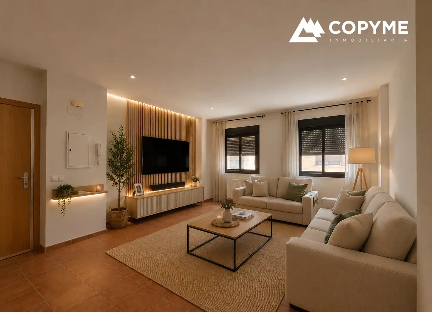 Sala de estar de Piso en venta en Gerindote con Calefacción