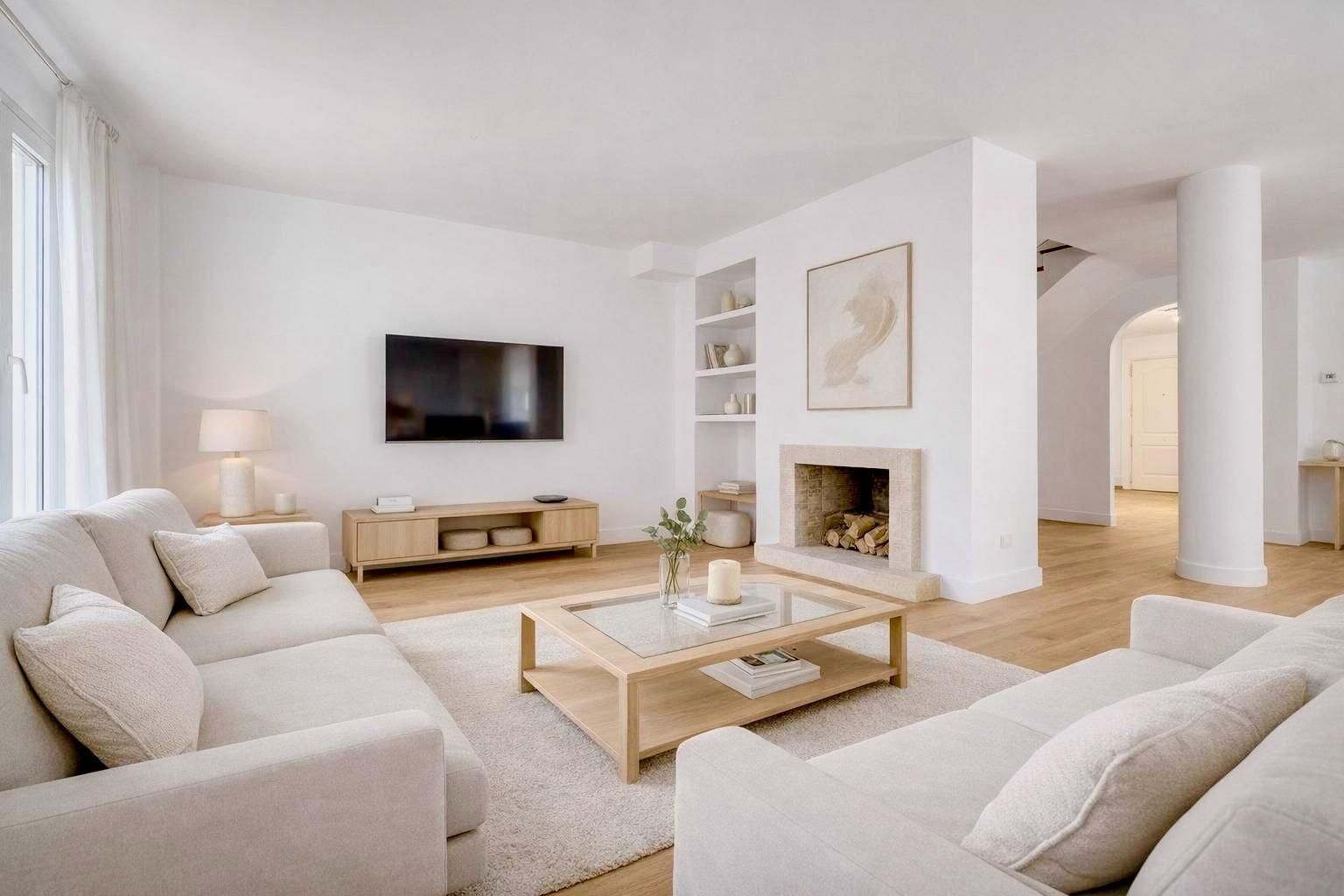 Sala de estar de Apartamento en venta en Calvià con Aire acondicionado, Calefacción y Jardín privado