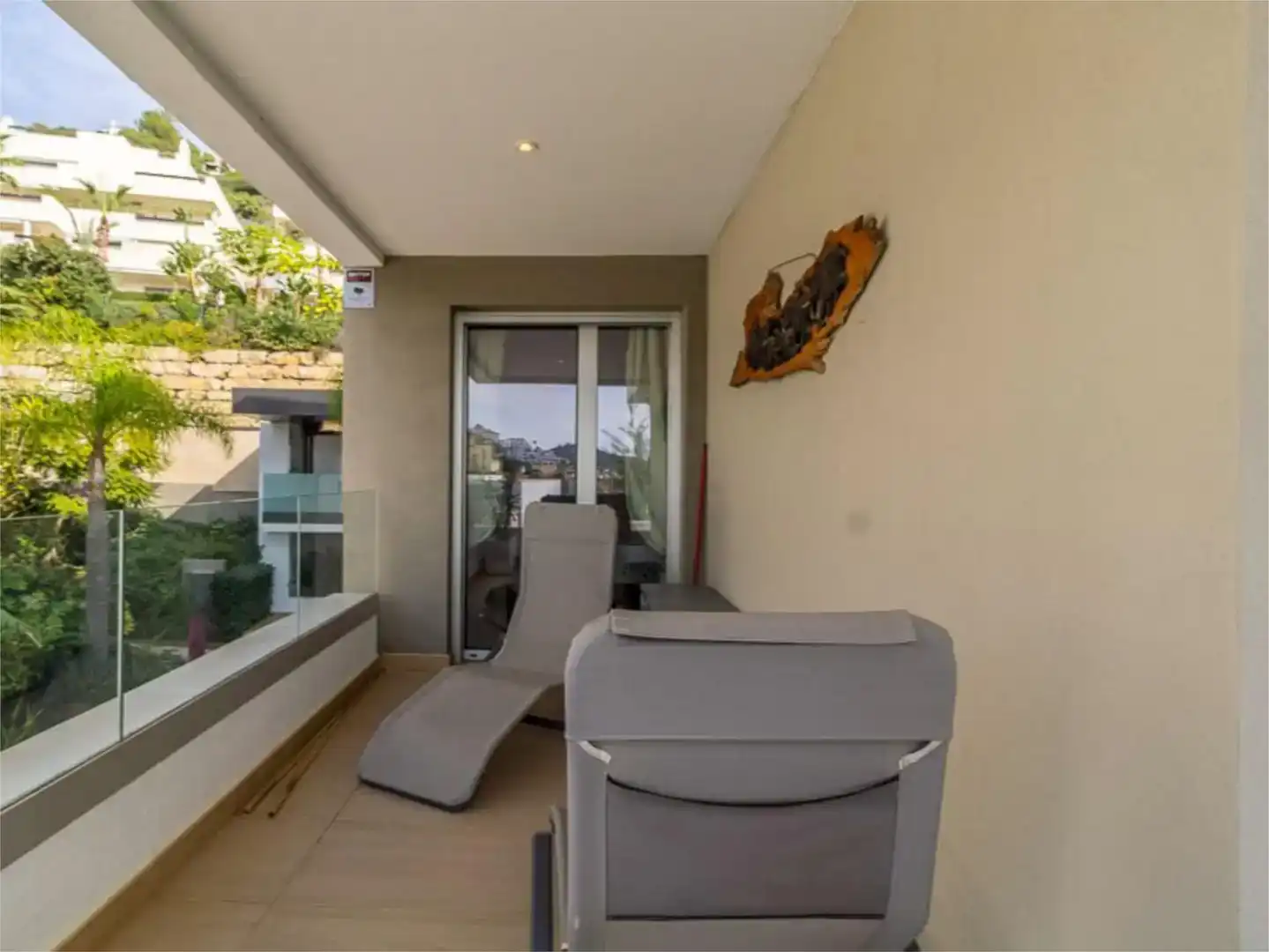 Balcony of Flat for sale in Benahavís  with Air Conditioner, Private garden and Parquet flooring