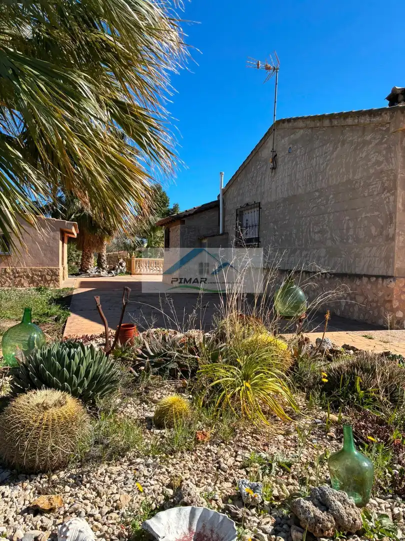 Vista exterior de Casa o xalet en venda en Aspe amb Calefacció, Piscina i Moblat