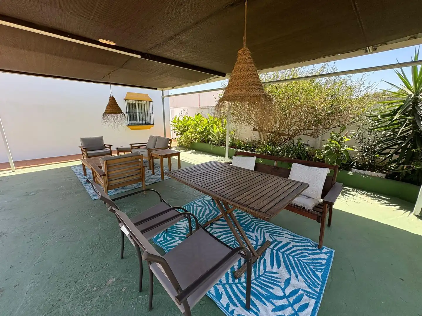 Terrace of Houses for rent in Chiclana de la Frontera  with Air Conditioner, Private garden and Terrace