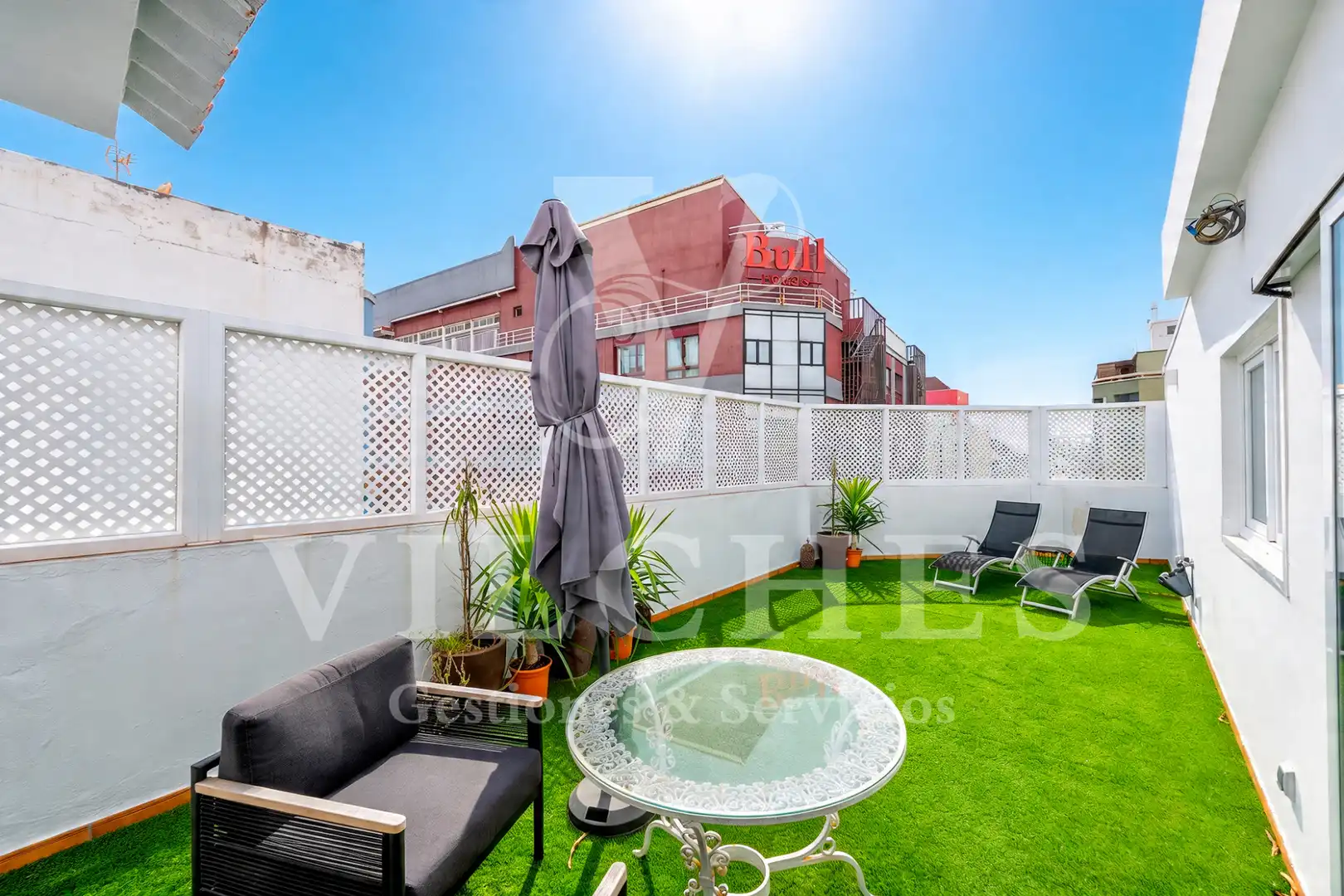 Terrasse von Dachboden zur Miete in Las Palmas de Gran Canaria mit Terrasse und Möbliert