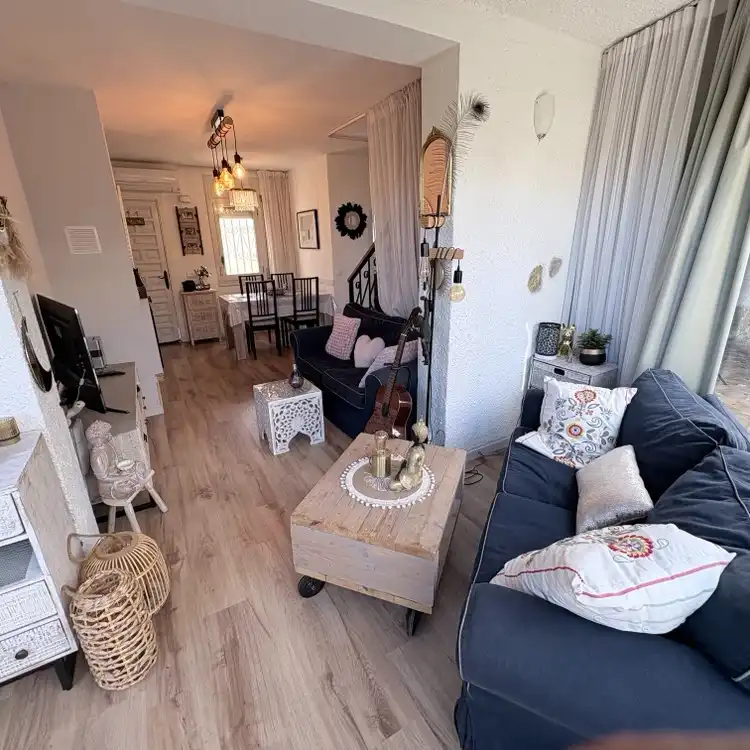 Wohnzimmer von Haus oder Chalet zum Verkauf in Mont-roig del Camp mit Klimaanlage, Heizung und Privatgarten