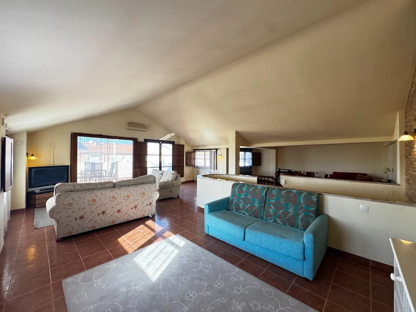 Wohnzimmer von Einfamilien-Reihenhaus zum Verkauf in Canet d'En Berenguer mit Klimaanlage, Heizung und Terrasse