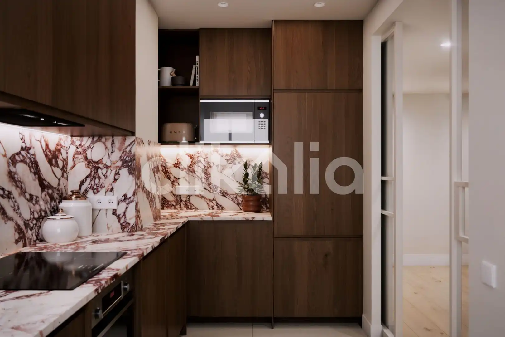 Küche von Wohnung zum Verkauf in Madrid mit Klimaanlage, Heizung und Terrasse