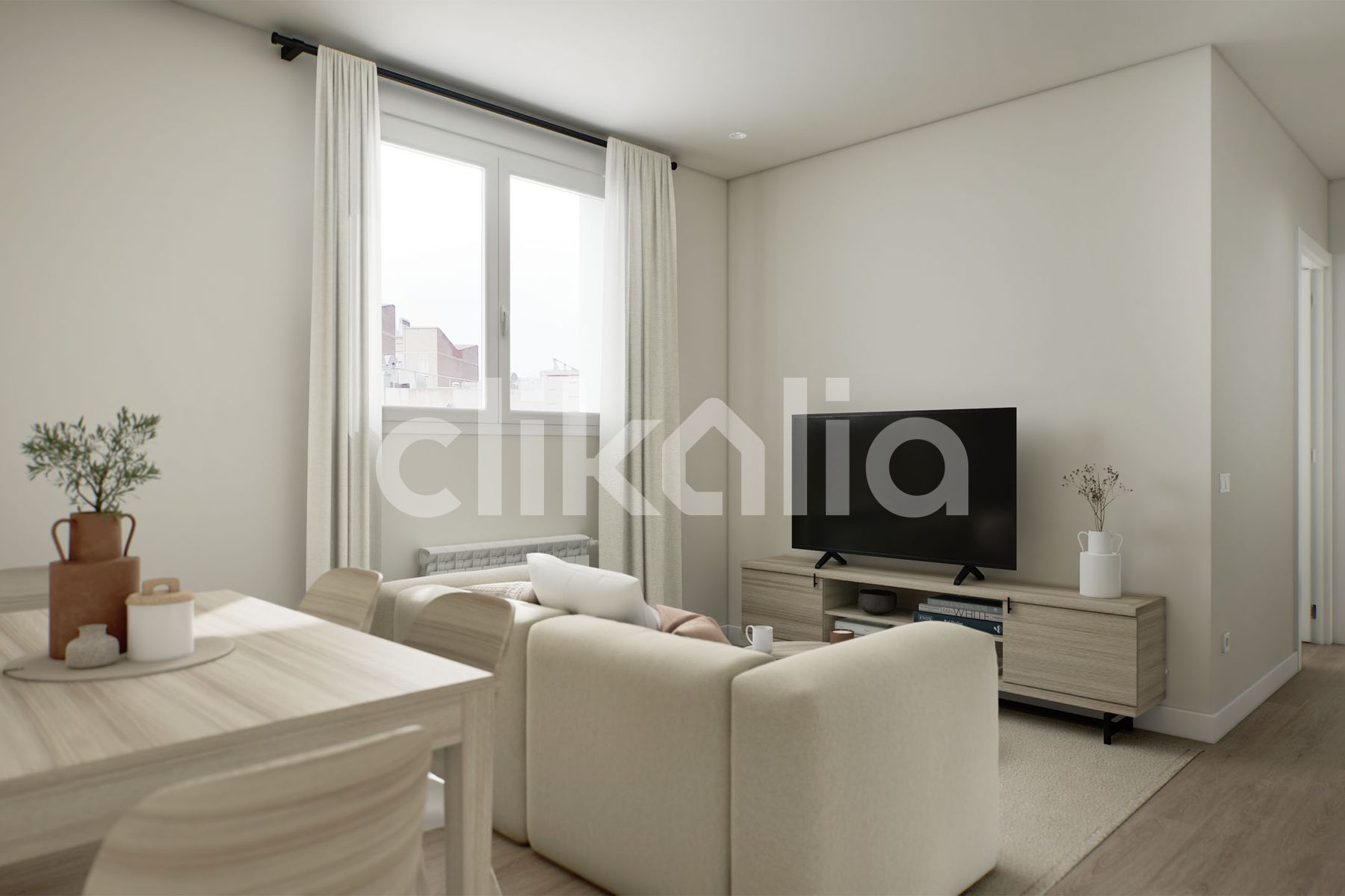 Sala d'estar de Pis en venda en  Madrid Capital amb Aire condicionat, Calefacció i Terrassa
