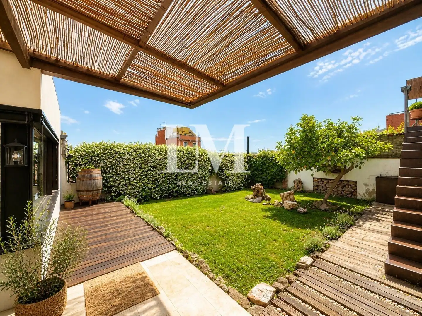 Jardín de Casa o chalet de alquiler en Barcelona con Aire acondicionado, Jardín privado y Terraza