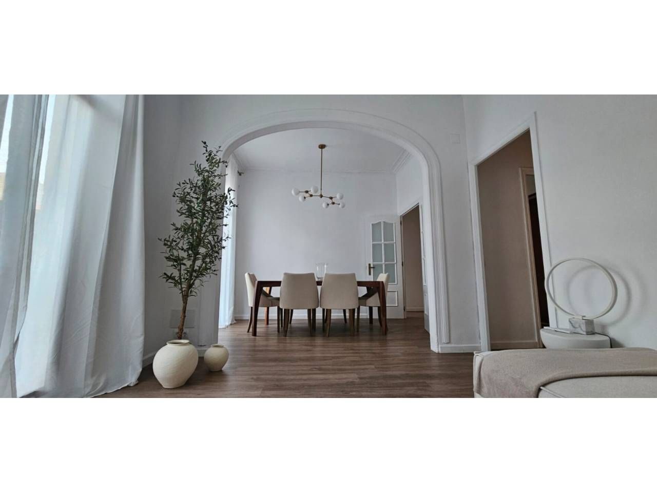 Dining room of Flat to rent in  Tarragona Capital  with Heating, Parquet flooring and Furnished