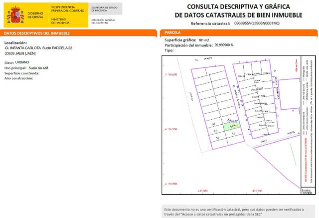 Terreno residencial en Venta en INFANTA CARLOTA en Puente Tablas - Puente Nuevo - Cerro Molina