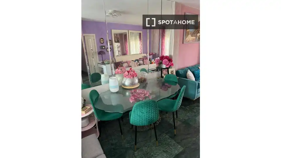 Dining room of Flat for share in Leganés  with Air Conditioner, Heating and Furnished
